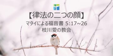 マタイによる福音書 黙想 【逆説がつくり出した空間】 20260120(火) 枝川愛の教会 趙鏞吉 牧師　 (복제)