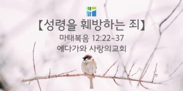 마태복음 묵상 【성령을 훼방하는 죄】 20260210(화) 에다가와 사랑의교회 조용길 목사